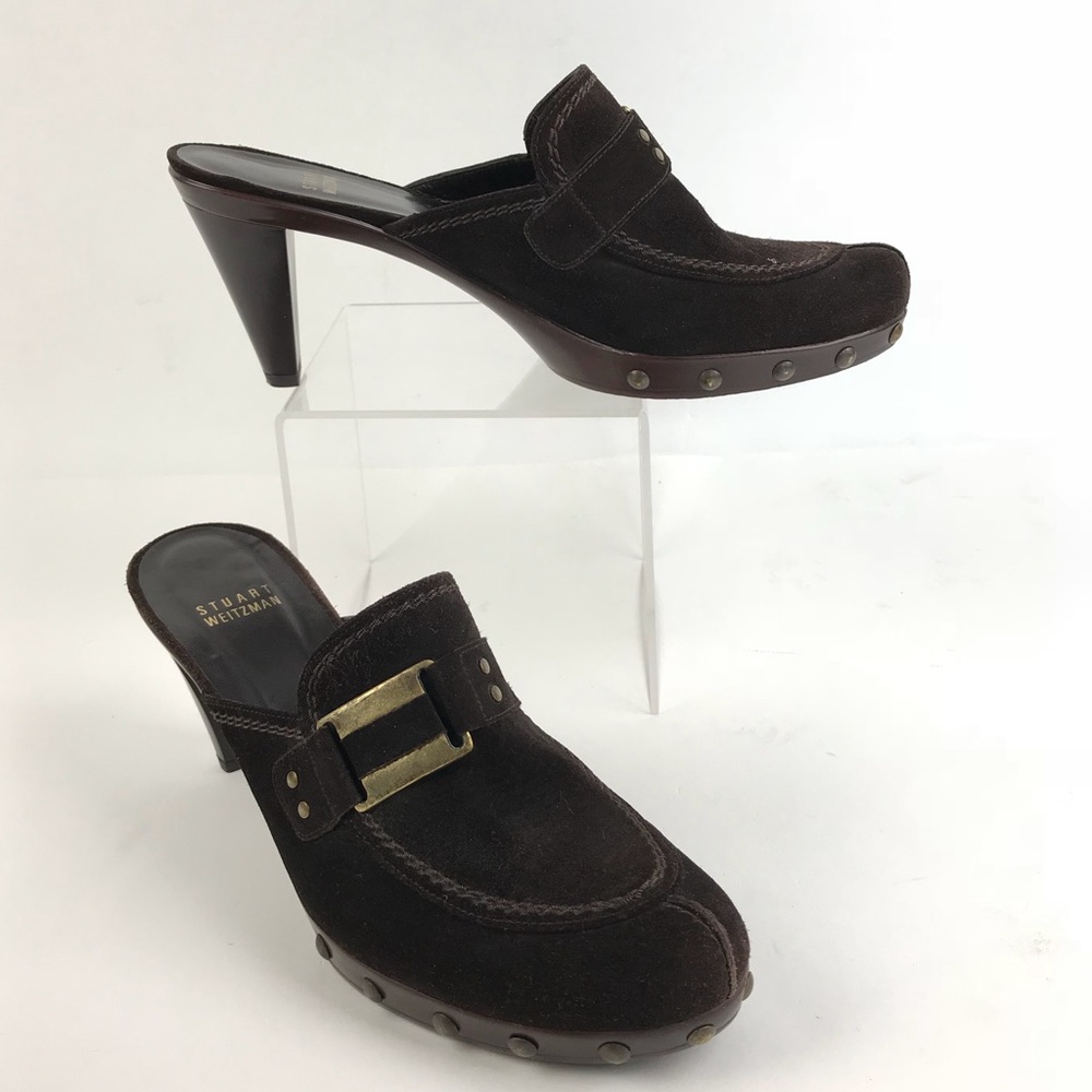 Stuart Weitzman Mules Clogs Round Toe - image 1
